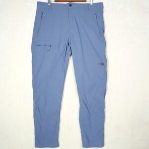 North Face Retrac Tech III‎ Pants Mens 38x31 Blue Nylon Vented Stretch Hiking